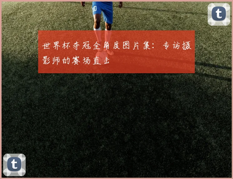 世界杯夺冠全角度图片集：专访摄影师的赛场直击