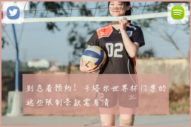 别急着预约！卡塔尔世界杯门票的这些限制条款需看清